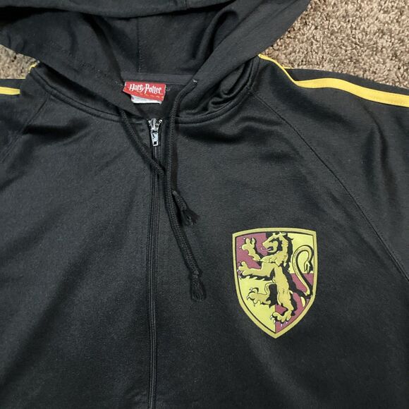 Harry Potter Zip-Up Quidditch Gryffindor Jacket Hoodie Size L - Picture 3 of 10